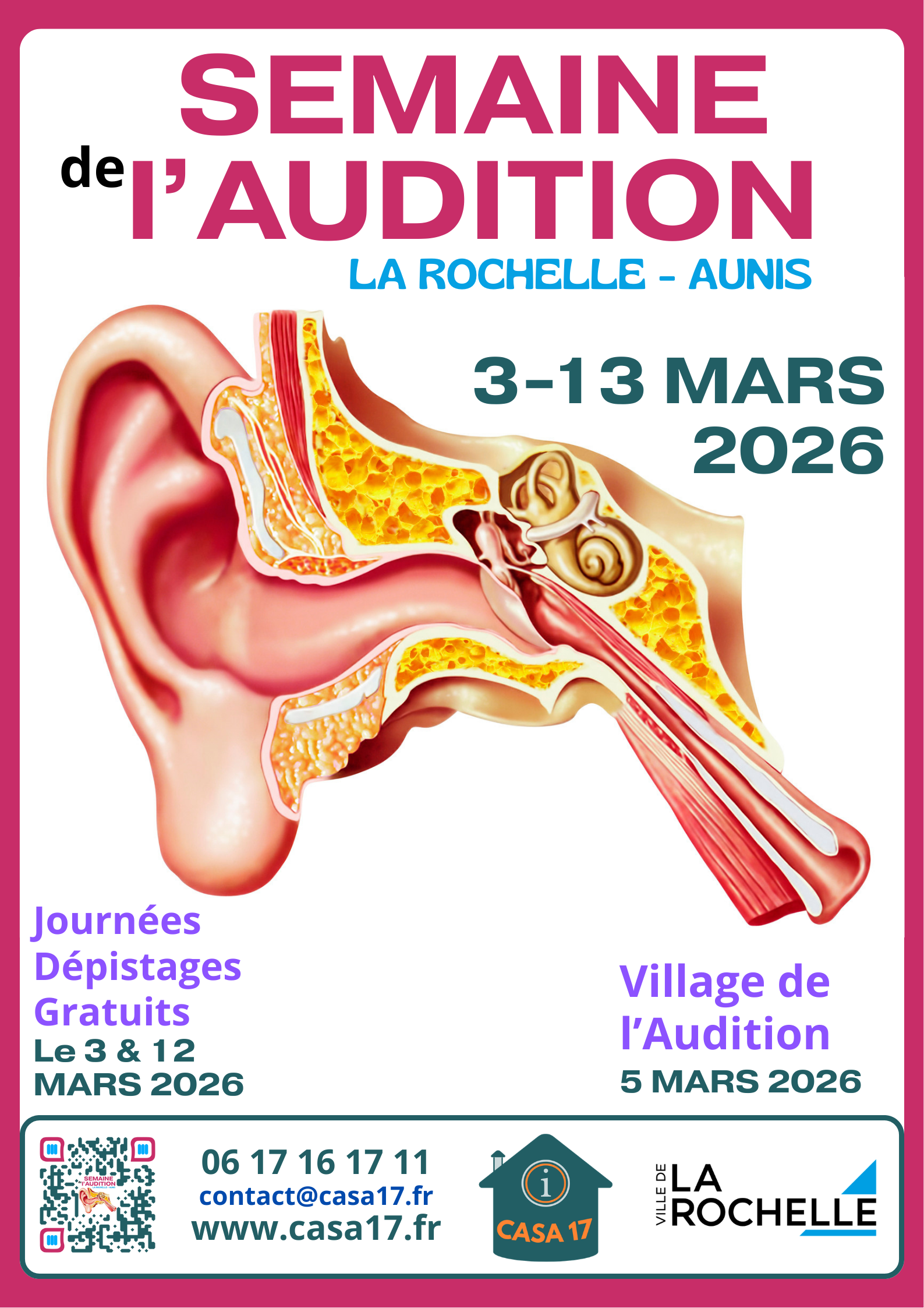 Affiche de l'événement Semaine de l'Audition
