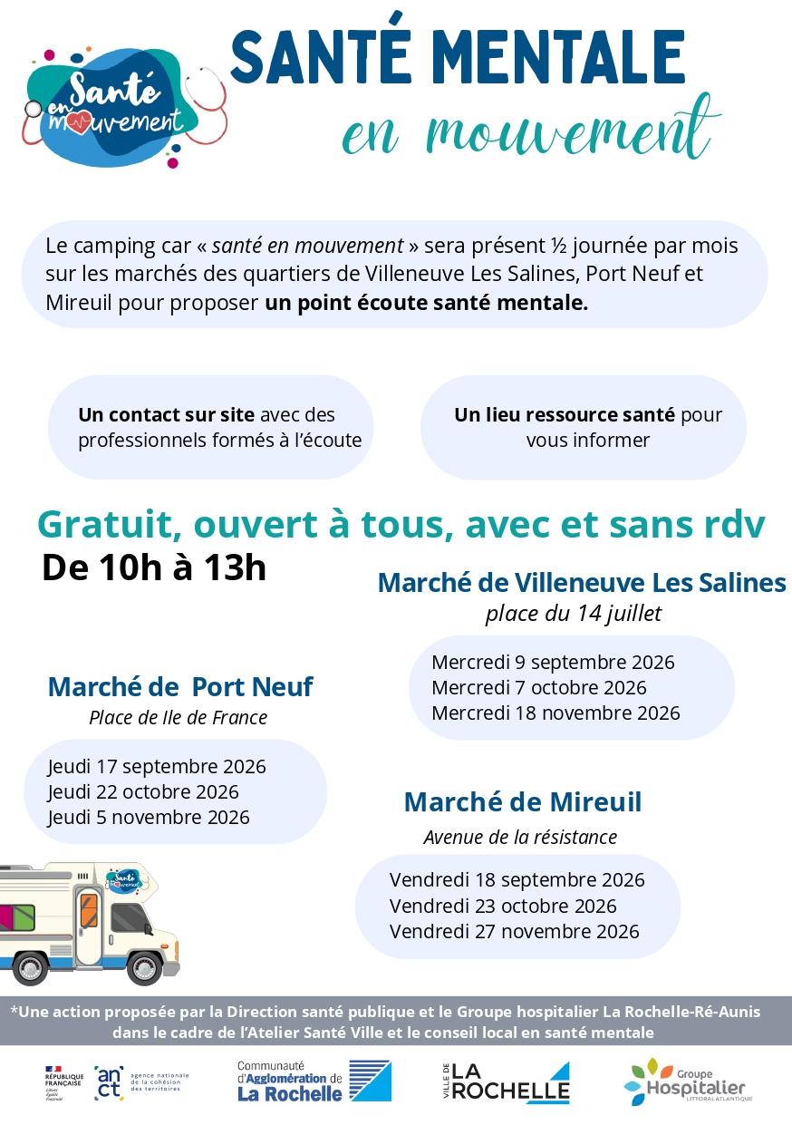 Affiche de l'événement Point écoute santé mentale — Marché de Port Neuf