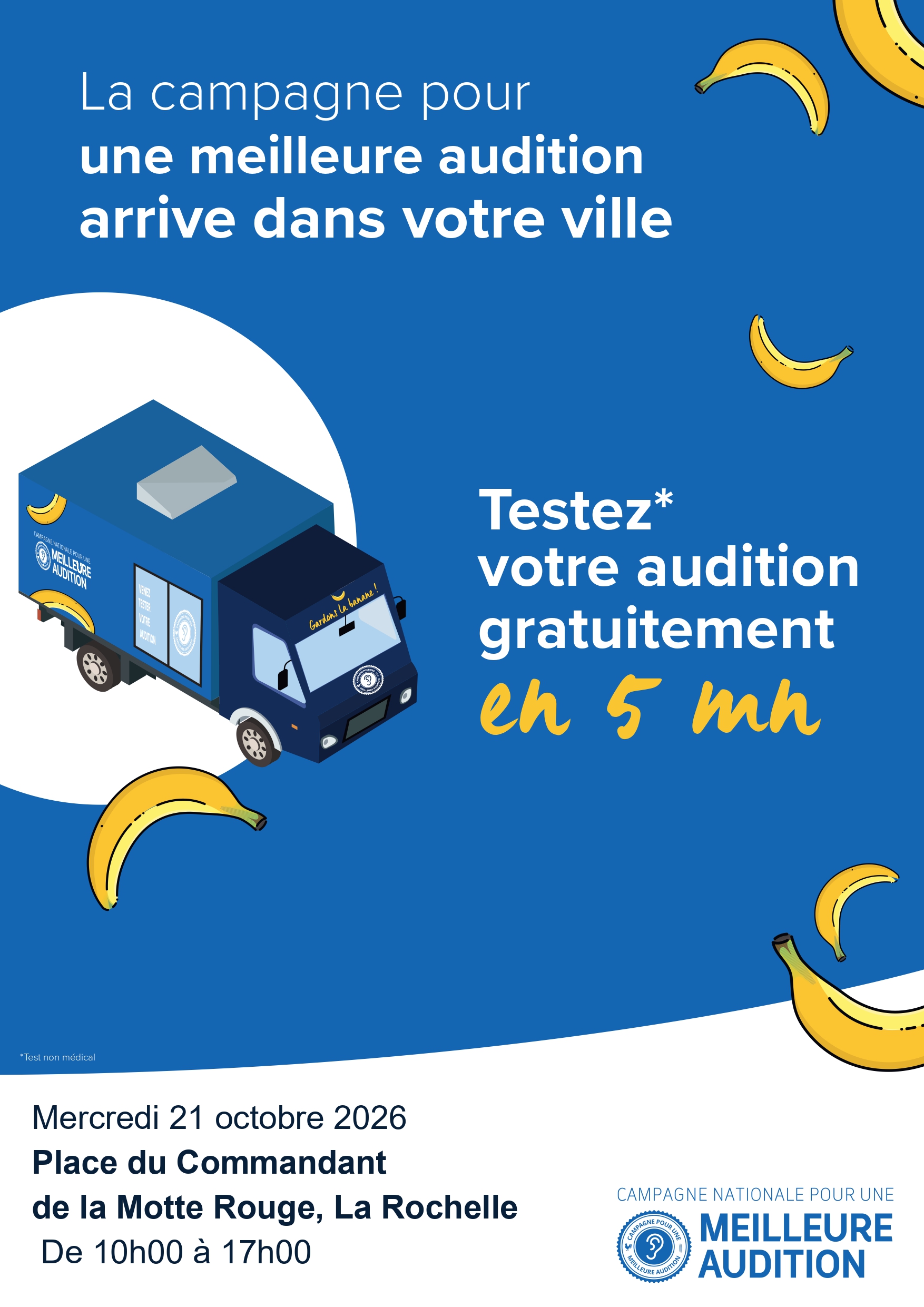 Affiche de l'événement Campagne pour une meilleure audition — test gratuit